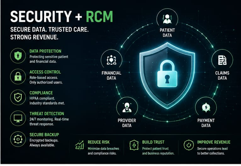 Combined IT and RCM cybersecurity compliance visual